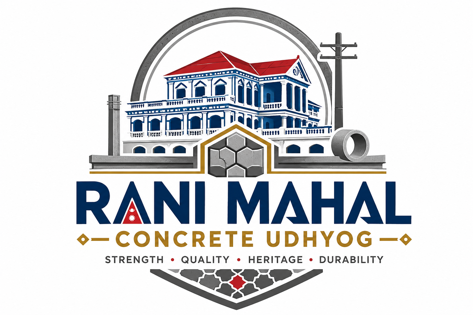 Rani Mahal Concrete Udhyog logo